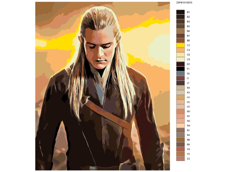 Картина по номерам «Леголас» — картинка 2