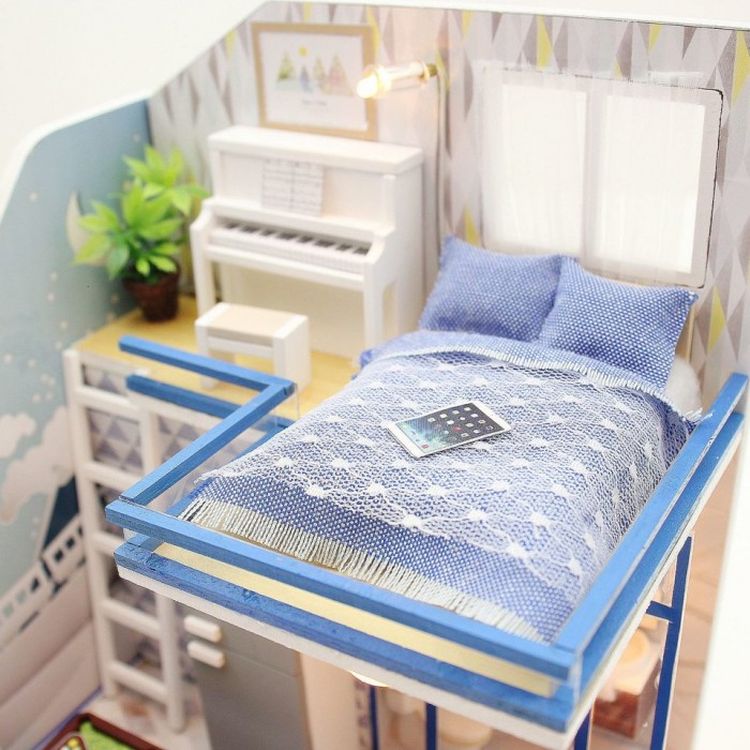 Набор для создания миниатюры (румбокс) «Неоновый лофт» (русифицированная версия) — картинка 2