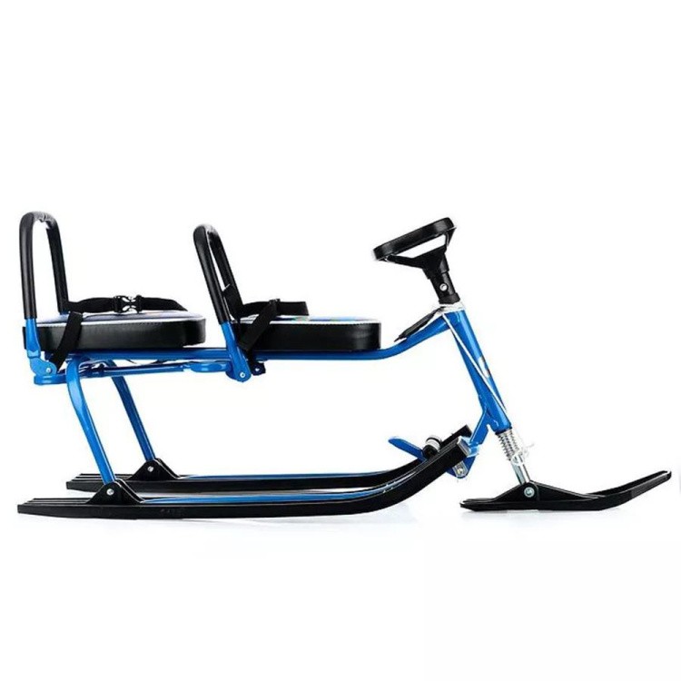 Снегокат детский 503 TWINS BABY со спинкой для двоих — картинка 5