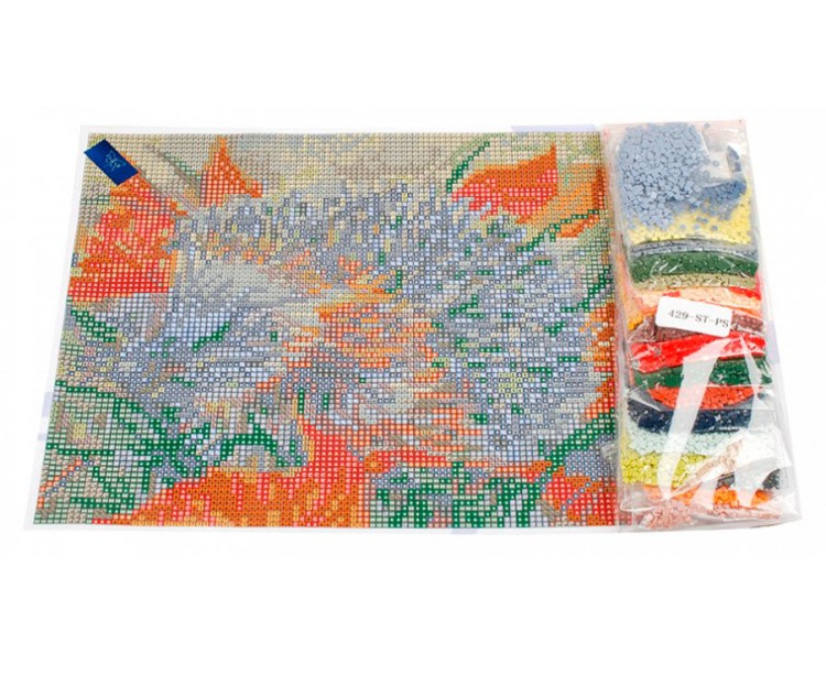 Алмазная вышивка «Ежик в осеннем лесу» — картинка 2