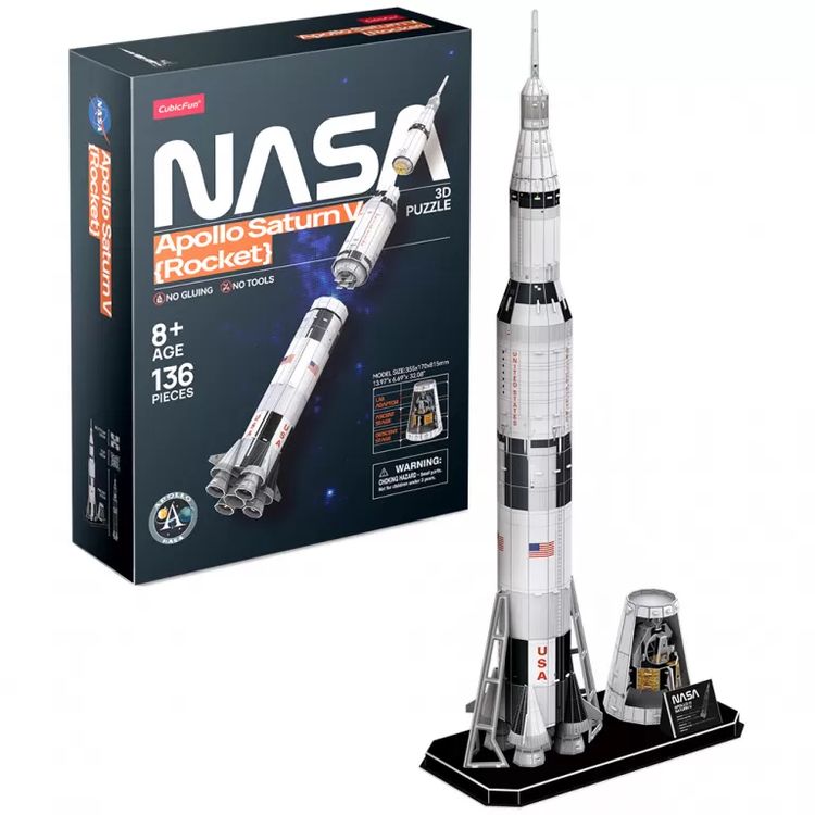 3D-пазл CubicFun «Ракета Сатурн-5-Аполлон» — картинка 2