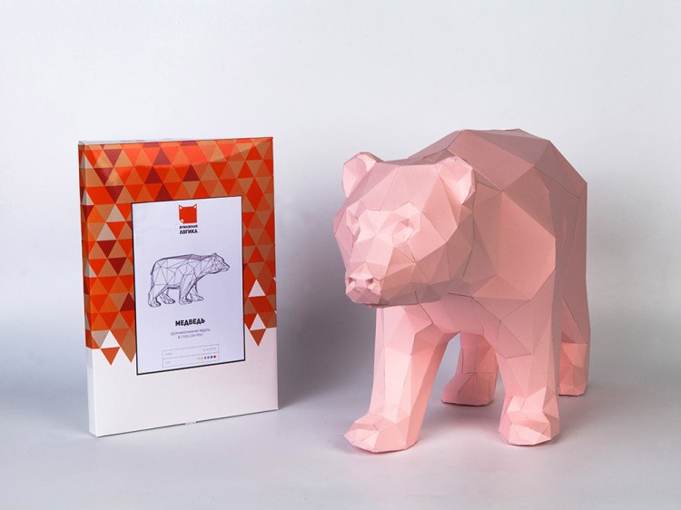 Бумажная модель для склеивания фигура «Медведь» — картинка 3