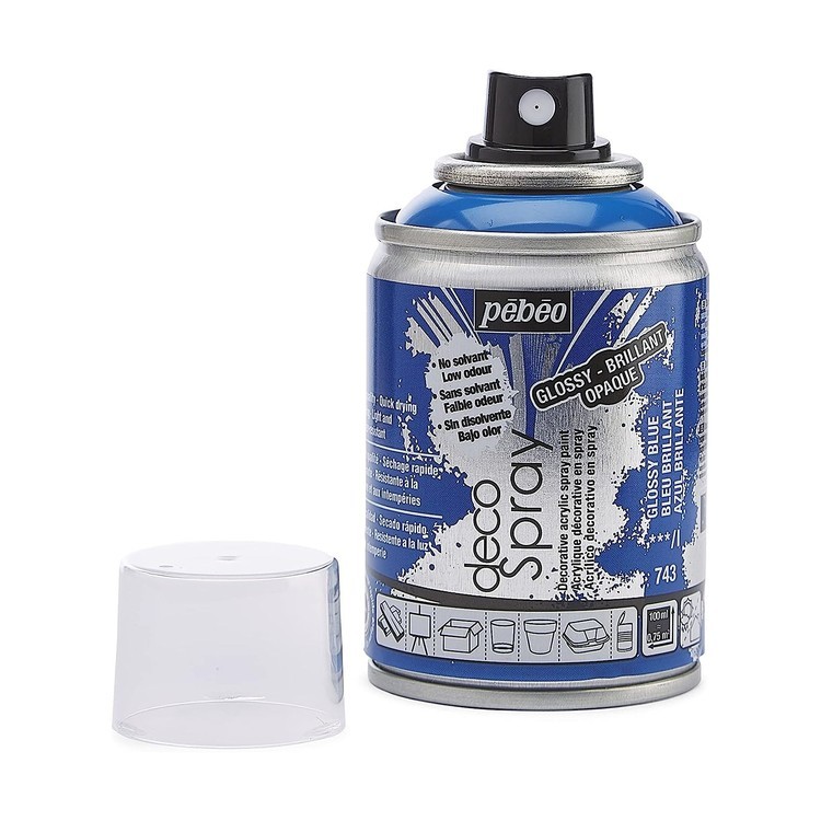 Краска на водной основе decoSpray, 093743 Синий глянцевый — картинка 2