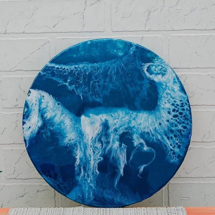 Особо вязкая смола для рисования Aquaglass Heavy 6 кг, RU-SMOLA — картинка 7