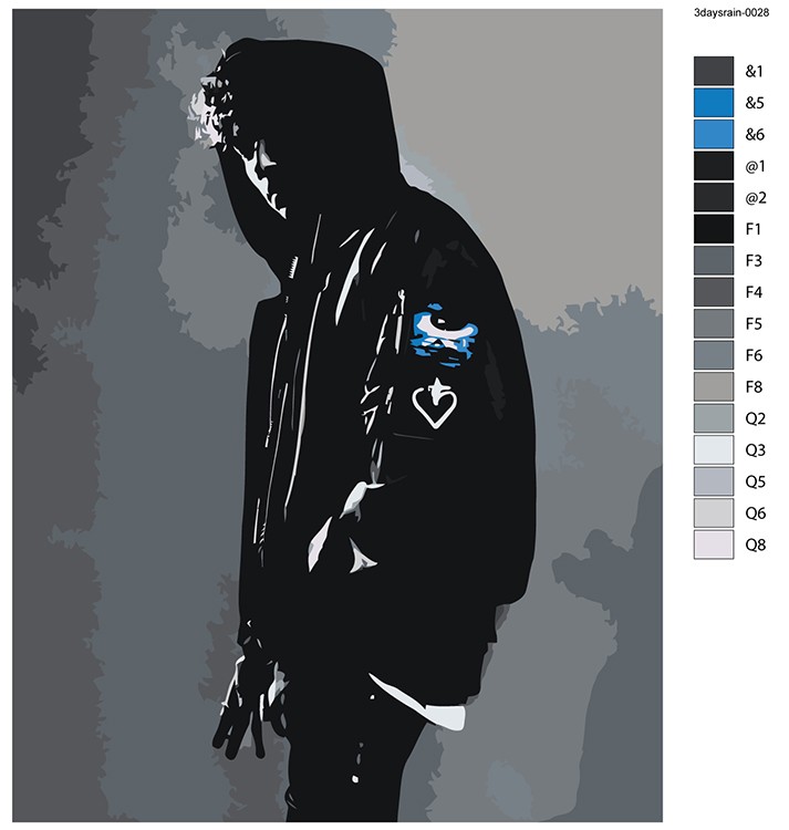 Картина по номерам «Три дня дождя: Глеб Викторов, За край» — картинка 2