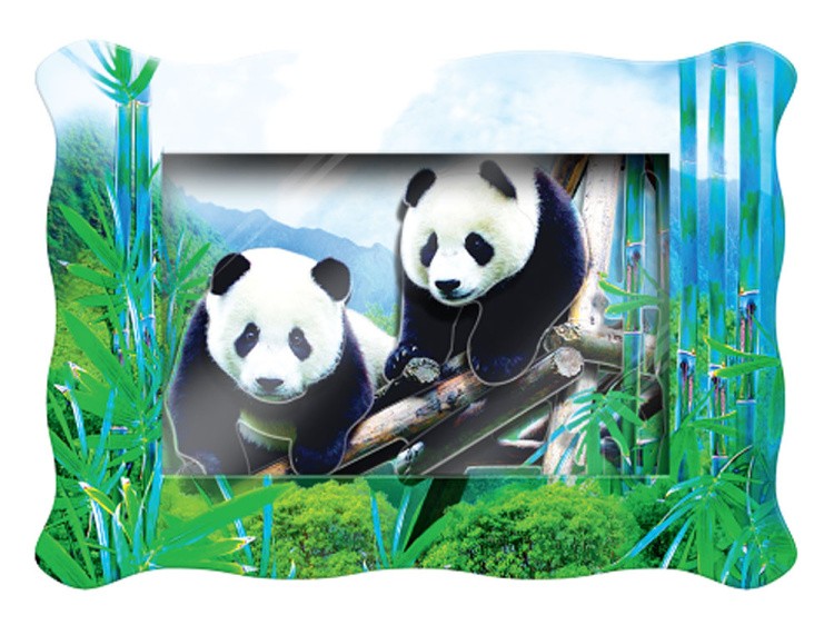 Объемная картина «Две панды»