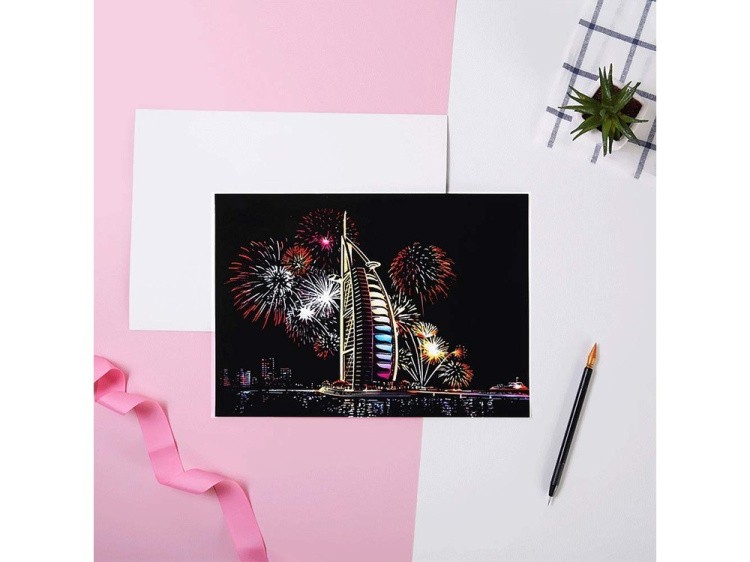 Скретч-набор «Fireworks» (цветные) — картинка 3