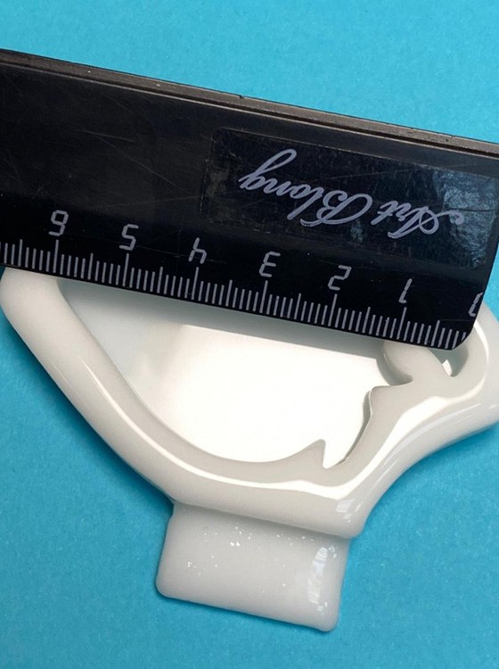 Молд №486 Брошь Клубника (6 см), Art Blong — картинка 3