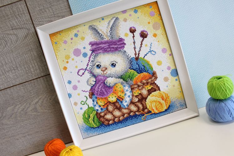 Алмазная вышивка «Рукодельный кролик» — картинка 3