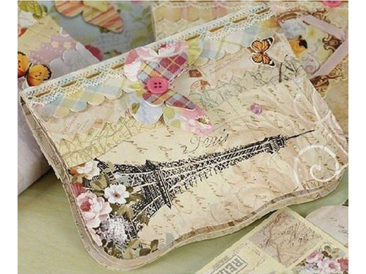 Набор для скрапбукинга «Париж и розочки - Фотоальбом mini» — картинка 4