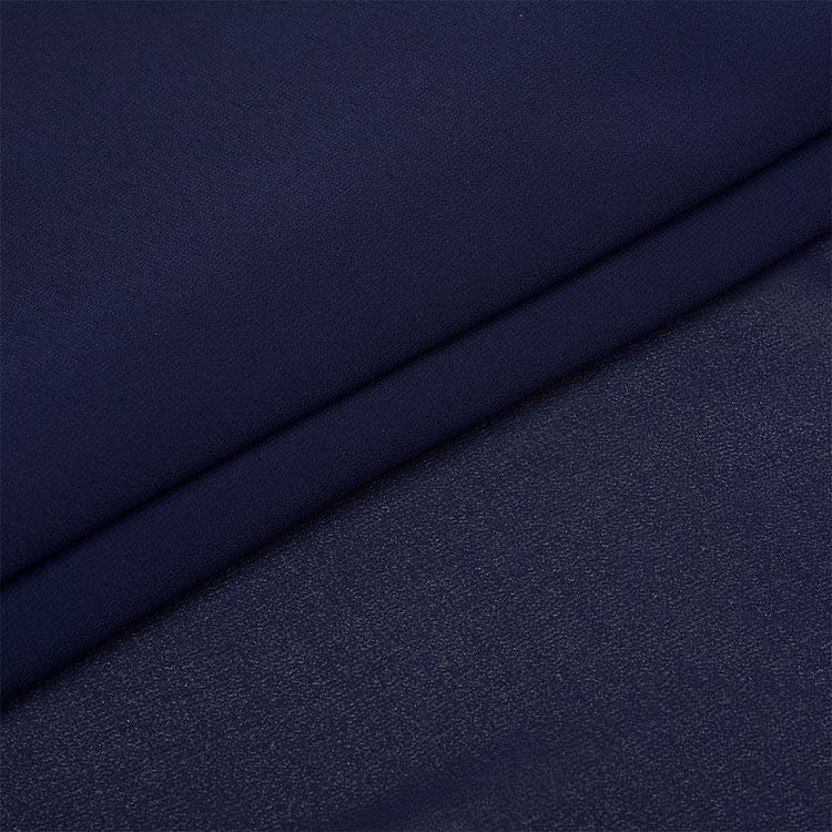 Ткань Креп-шифон, 5 м, ширина 150 см, 105 г/м2, цвет: темно-синий, TBY — картинка 2