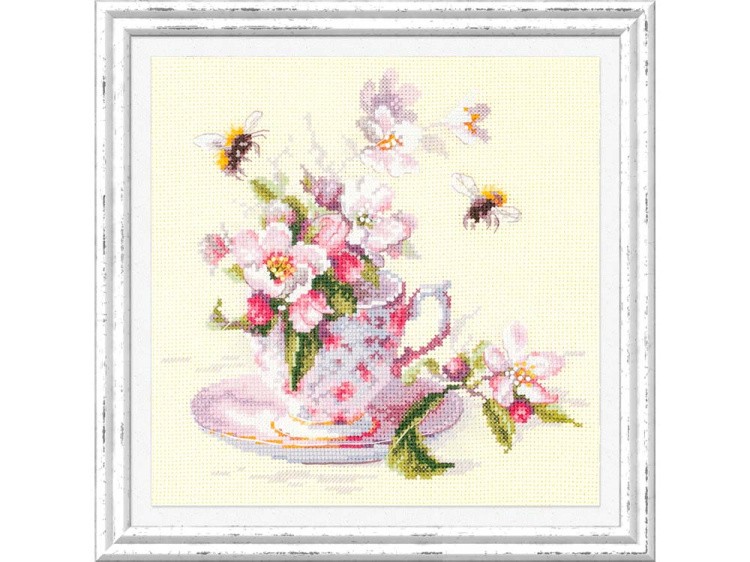 Набор для вышивания «Чашка с веткой яблони» — картинка 2