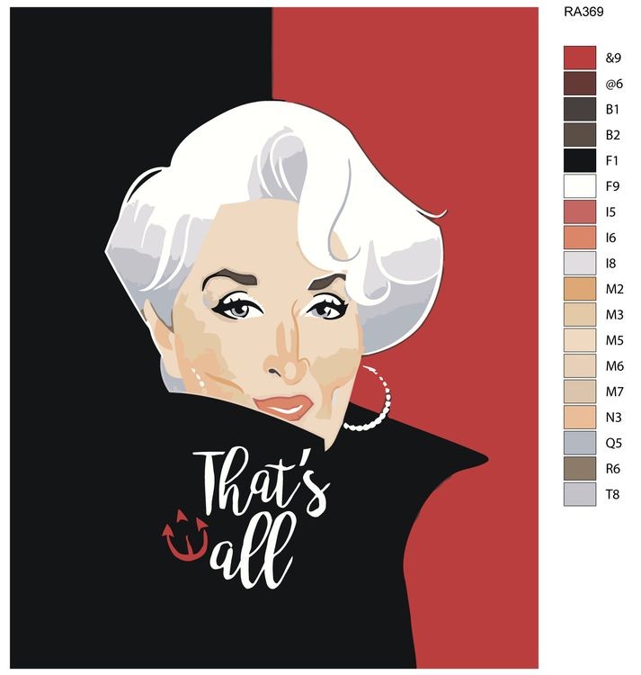 Картина по номерам «Леди» — картинка 2