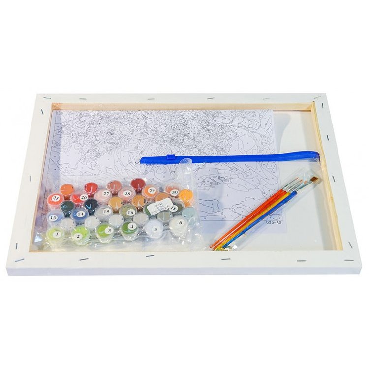 Картина по номерам «Букет маков» — картинка 3