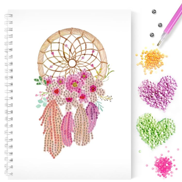 Алмазная мозаика - тетрадь «Ловец снов» — картинка 4