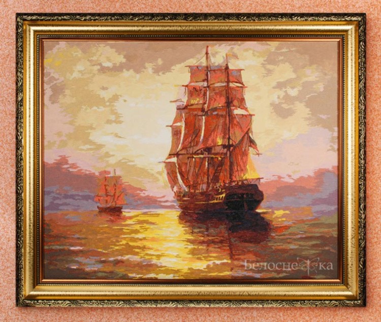 Картина по номерам «На водной глади» — картинка 3