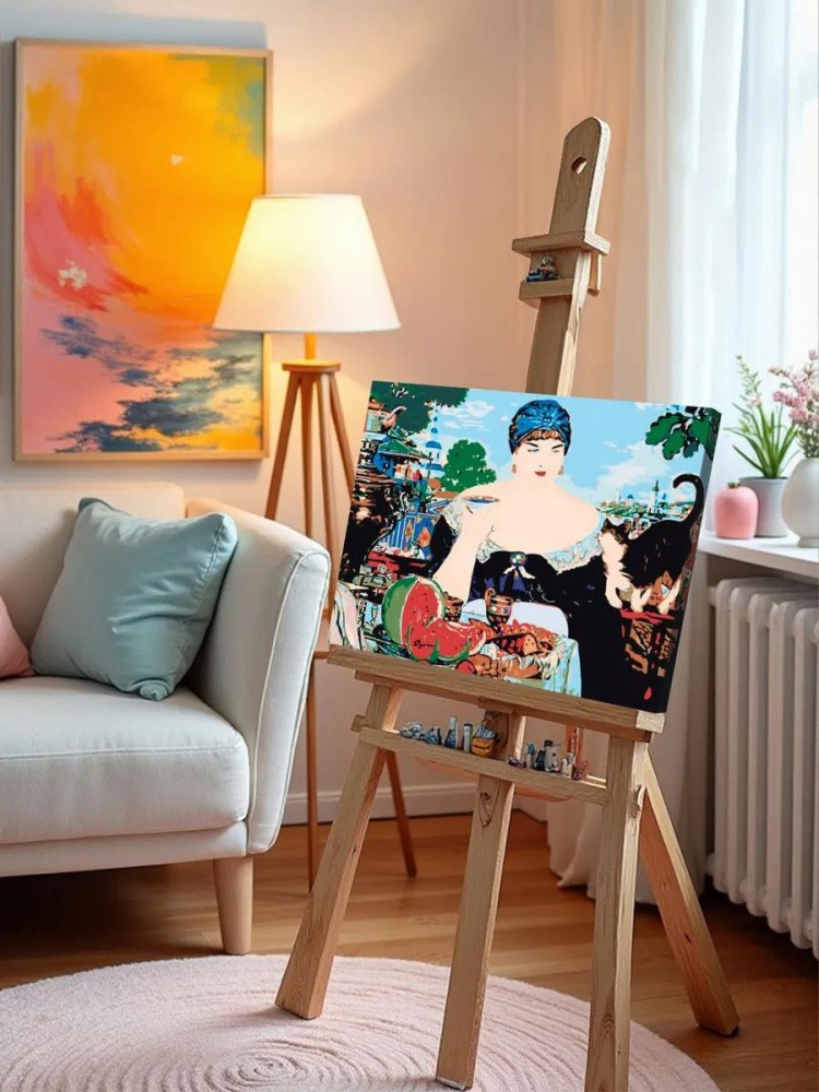 Картина по номерам «Купчиха за чаем» — картинка 9