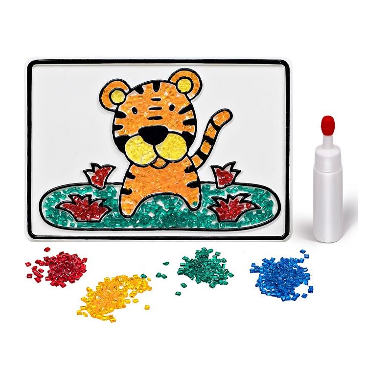 Набор для творчества «Насыпь на клей. Тигр» — картинка 2