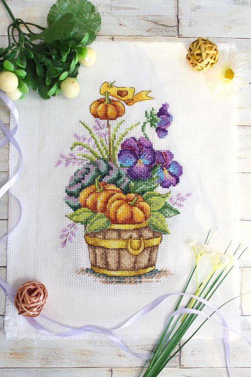 Набор для вышивания «Тыквенный букет» — картинка 4