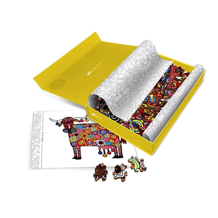 Деревянные пазлы DAVICI «Радужная корова» — картинка 8