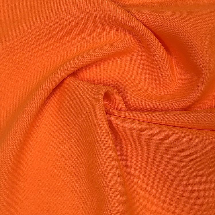 Ткань габардин, нарезка, 10 м, ширина 150 см, 150 г/м2, цвет: неон оранжевый, TBY