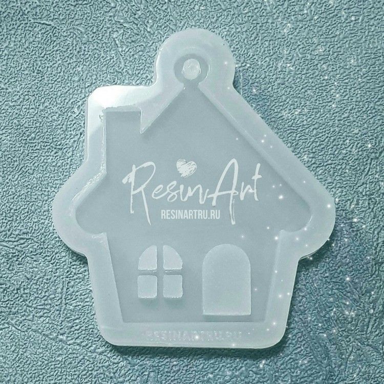 Елочная игрушка Домик №2 - Силиконовый молд, ResinArt — картинка 2