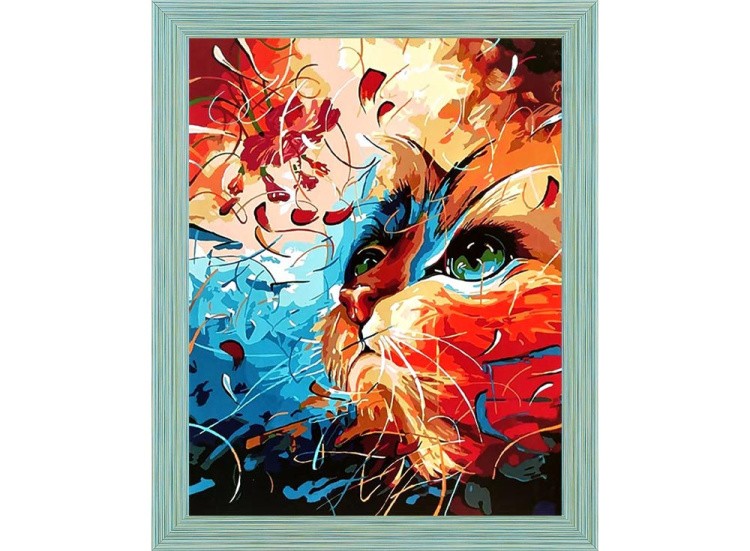 Картина по номерам «Яркий кот» — картинка 3