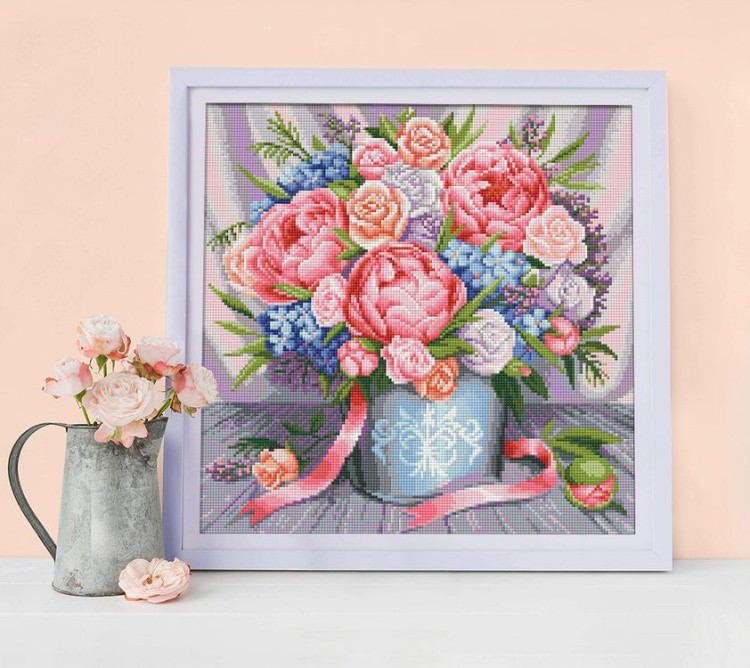 Алмазная вышивка «Милый букет» — картинка 2