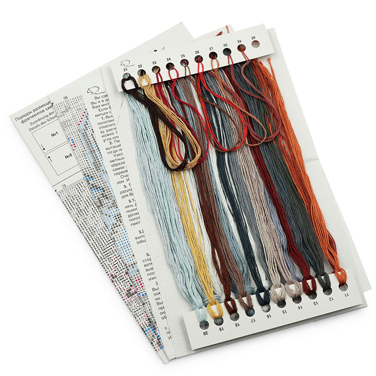 Набор для вышивания «Лесной ручей» по мотивам картины Карла Фридриха Гайста — картинка 2