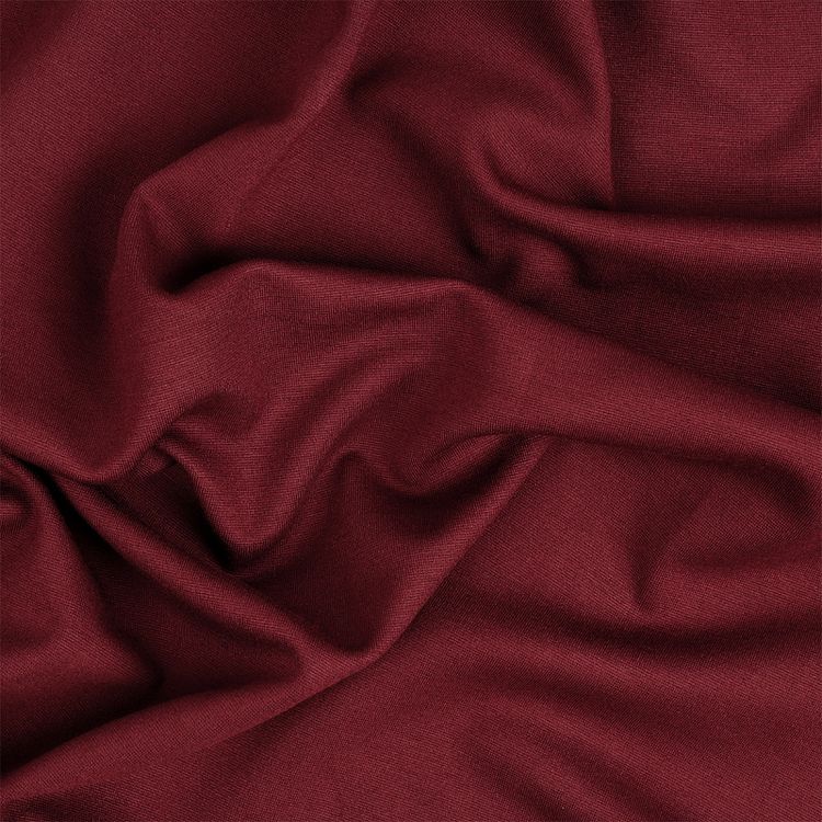 Ткань Джерси, 1 м x 155 см, 350 г/м², цвет: бордовый, TBY — картинка 5