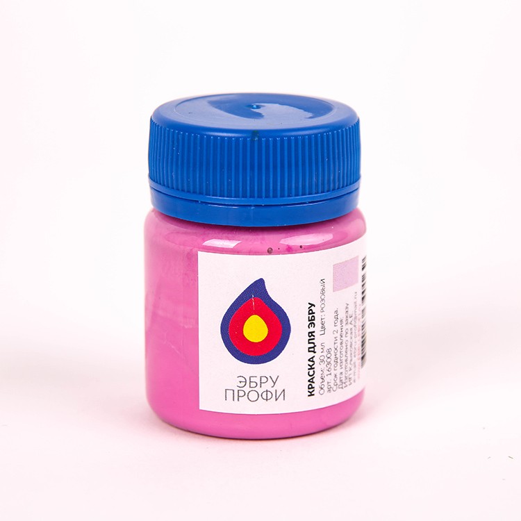 Краска для эбру розовая 30 мл, Эбру-Профи