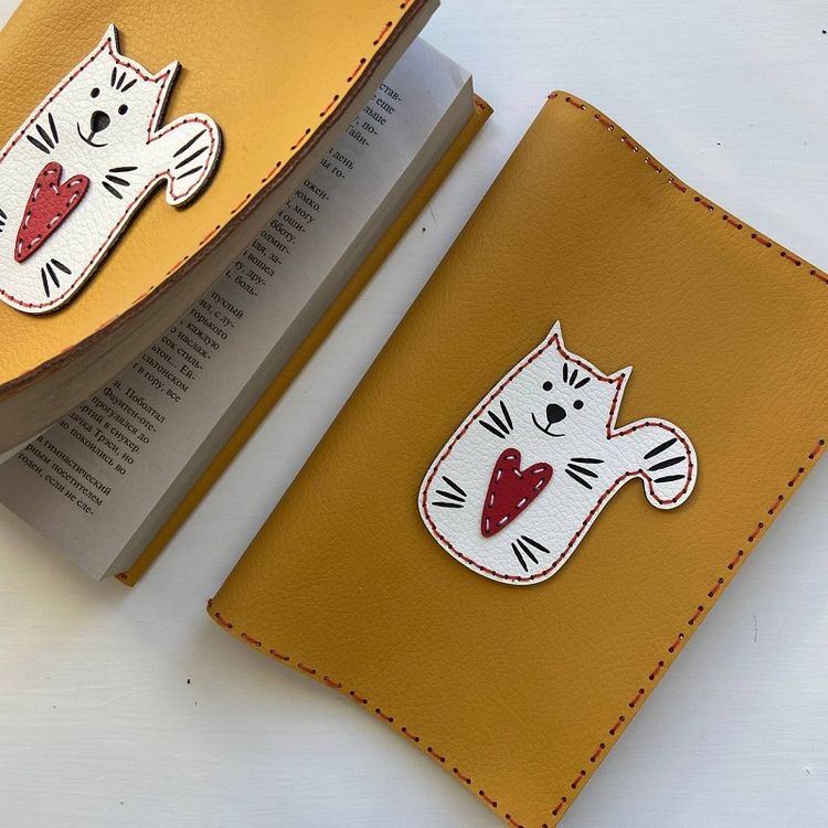 Набор для вышивания «Обложка для книги - Кот. Желтая» — картинка 2