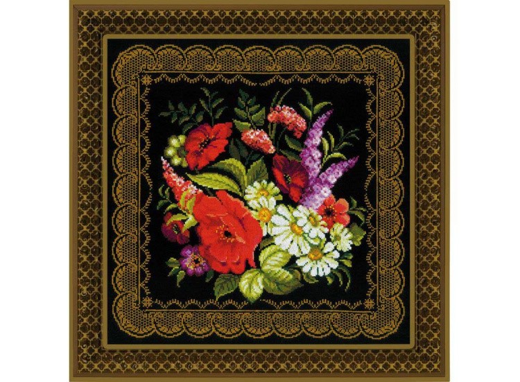 Набор для вышивания «Подушка/панно Жостовская роспись» — картинка 2