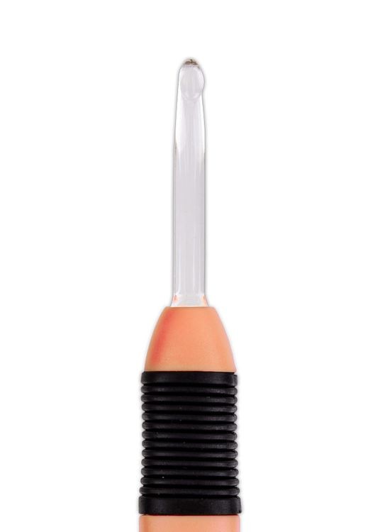 Крючок для вязания с подсветкой, пластик, 6 мм, 15,6 см, Gamma — картинка 3