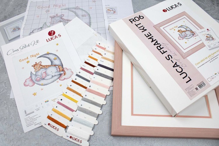 Набор для вышивания с рамкой «Слоненок спит» — картинка 5