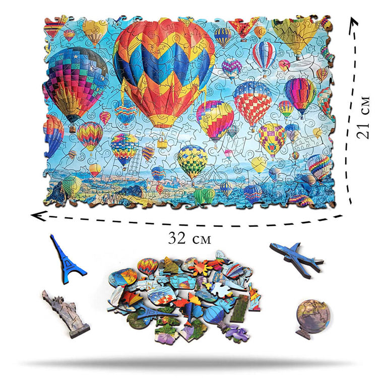 Деревянные пазлы M «Небо Каппадокии» — картинка 2