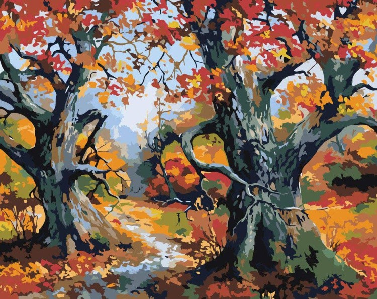 Картина по номерам «Осенняя тропа»