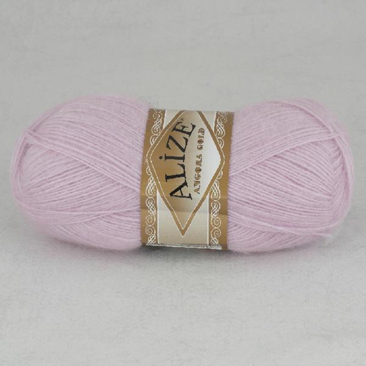 Пряжа ALIZE Angora Gold (27), бледная сирень, 5 шт. по 100 г — картинка 2
