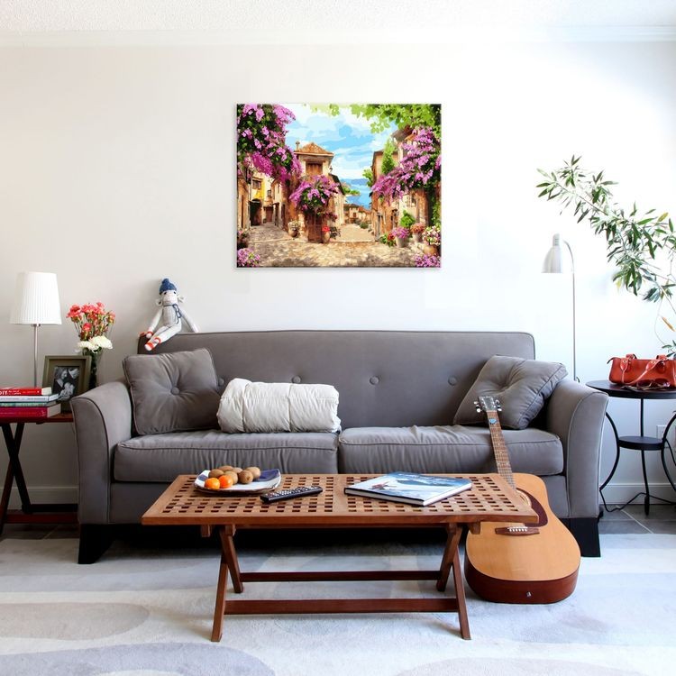 Картина по номерам «Итальянский дворик» — картинка 5