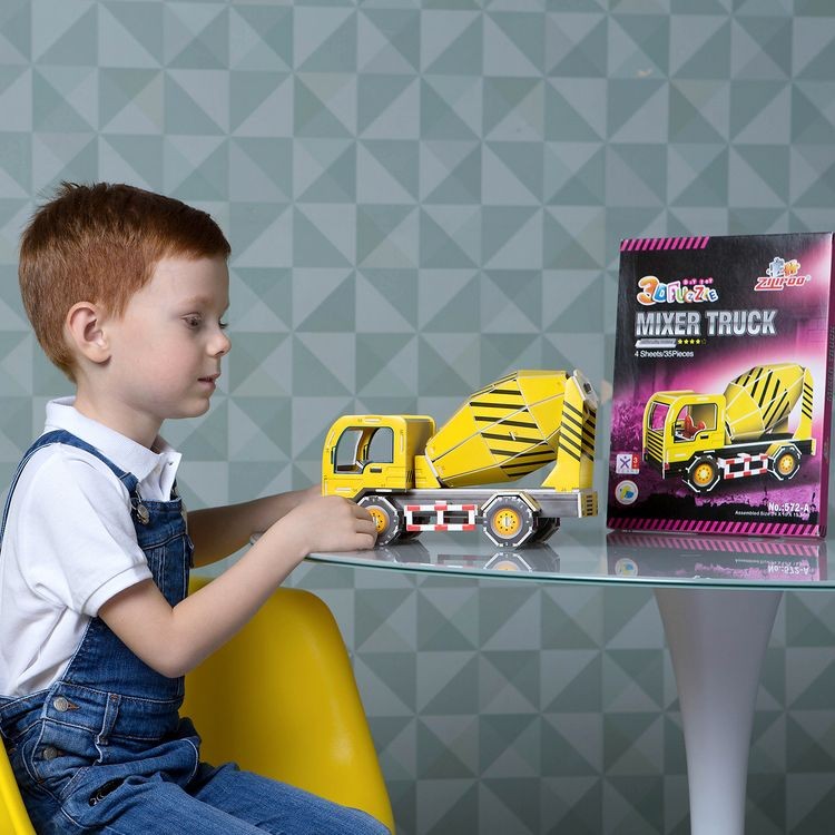 3D-пазлы «Бетономеситель», ZILIPOO — картинка 3