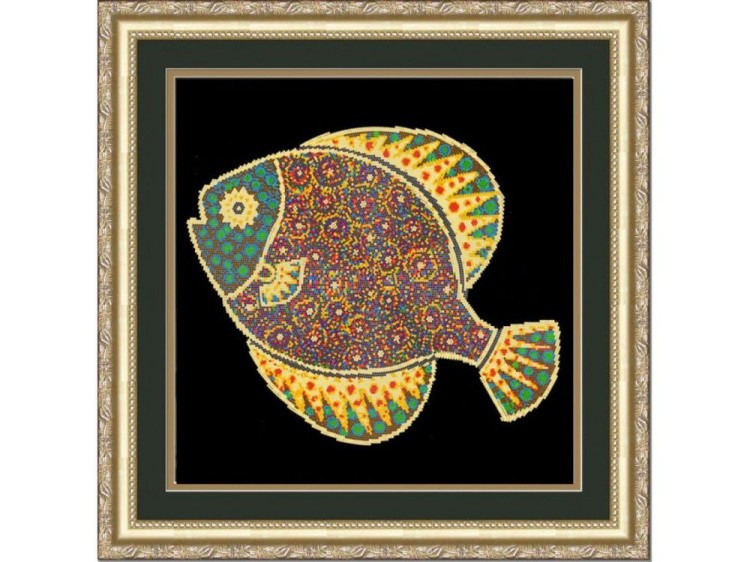Рисунок на ткани «Рыбка» (круговая техника)