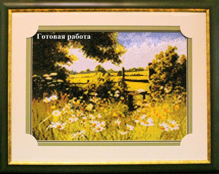 Алмазная вышивка «Поле ромашек» — картинка 3