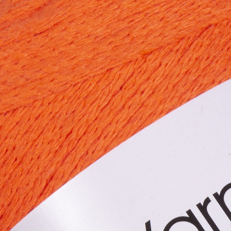 Пряжа YarnArt Macrame Cotton (Макраме Коттон) (800), яркий апельсин, 5 шт. по 250 г — картинка 2