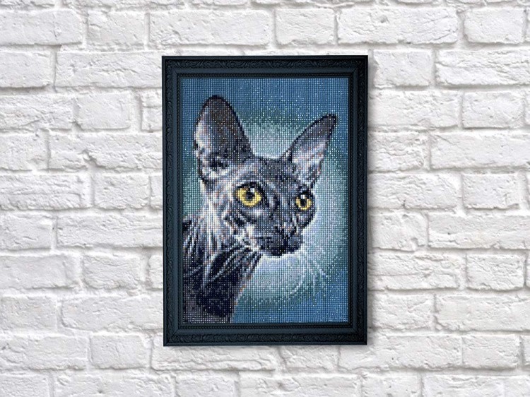 Алмазная вышивка «Темный сфинкс» — картинка 3