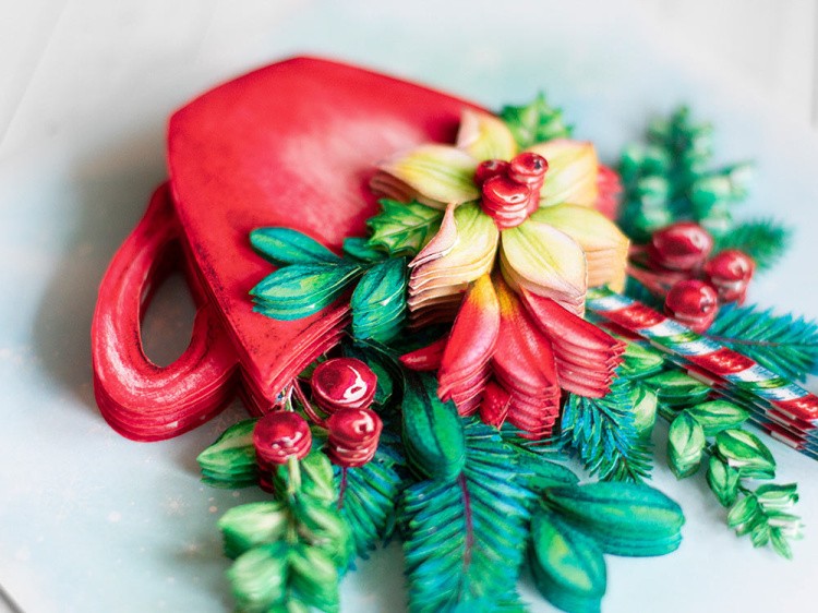 Папертоль «Новогодняя чашечка» — картинка 2