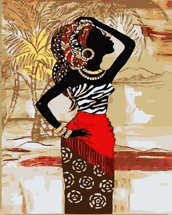 Картина по номерам «Дань этнической моде»