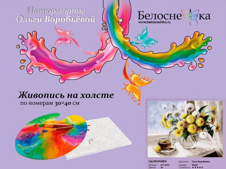 Картина по номерам «Одуванчики» — картинка 5