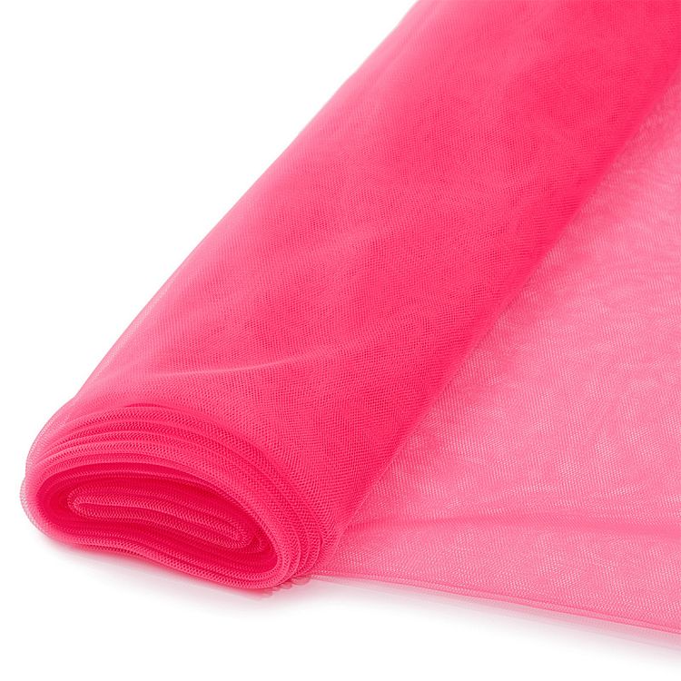 Еврофатин мягкий матовый Hayal Tulle, 5 м, ширина 300 см, цвет: розовый неон, Hayal — картинка 4