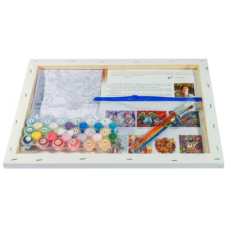 Картина по номерам «Венецианская сова» — картинка 3