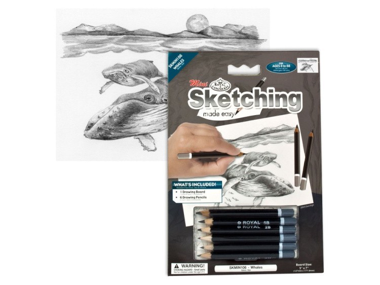 Набор для скетчинга «Киты» — картинка 2